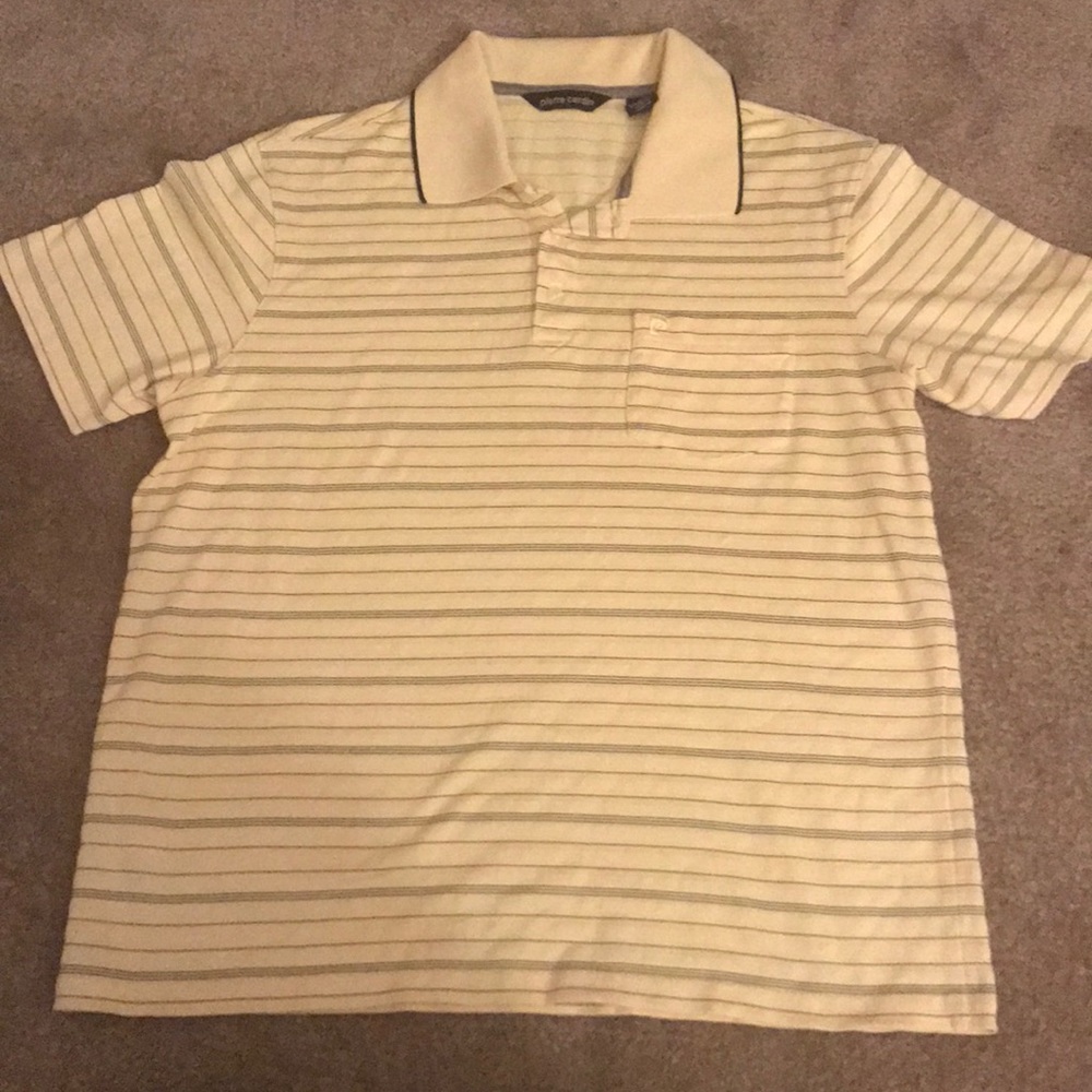 Pierre Cardin short sleeve stripe polo